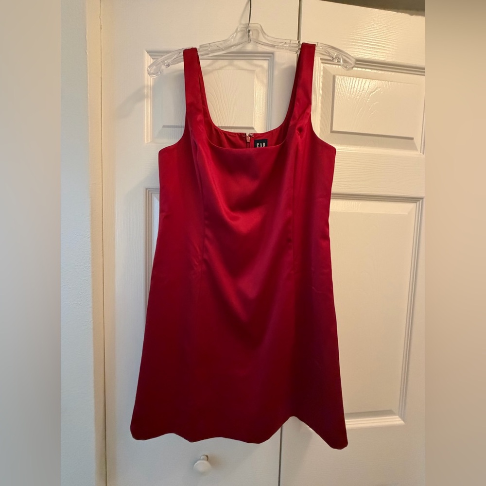 GAP brand red satin dress